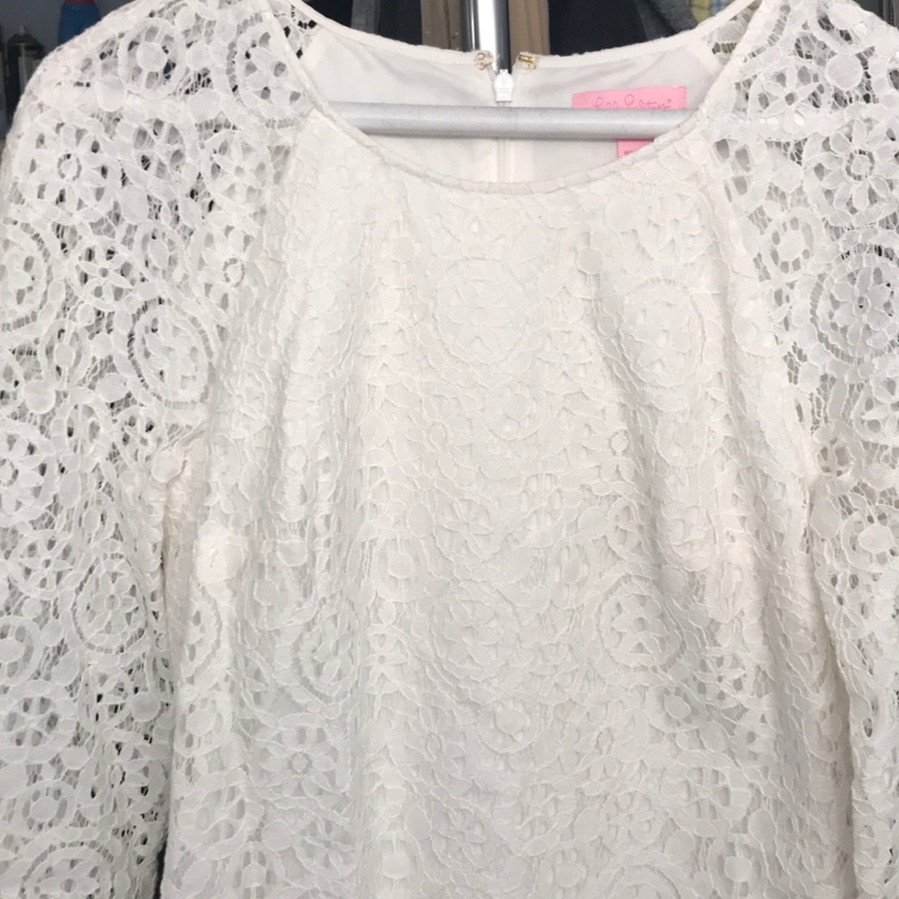 Lilly Pulitzer White Lace Eyelet Dress